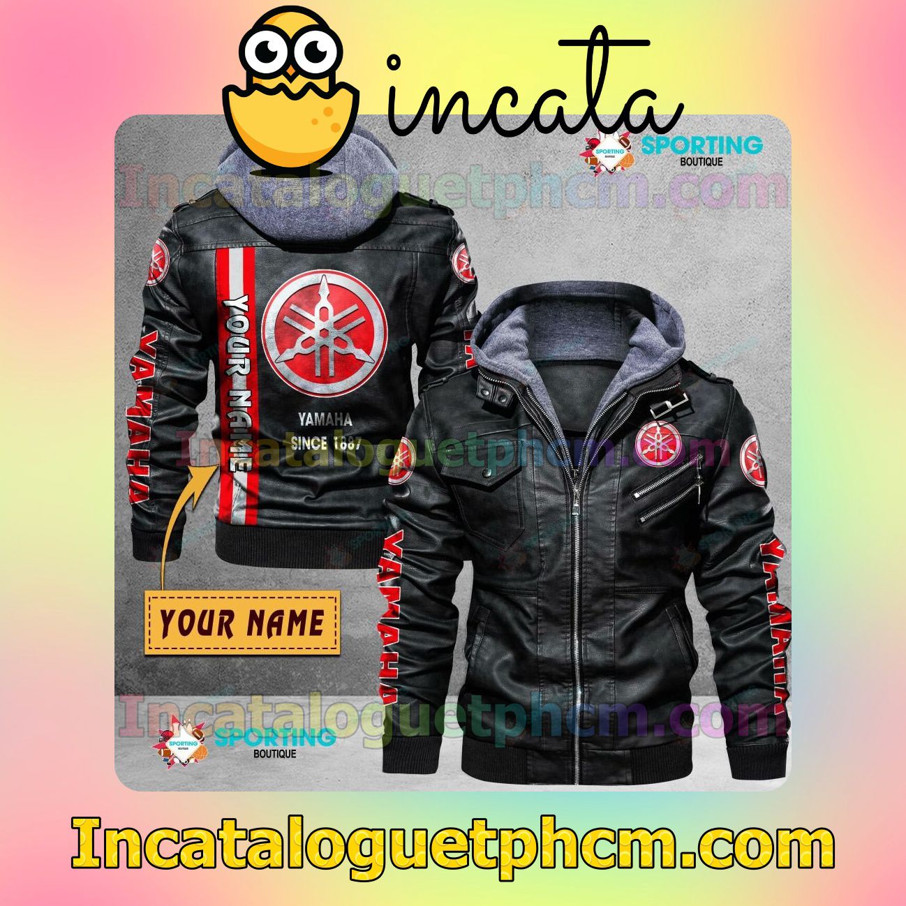 Yamaha Customize Brand Uniform Leather Jacket